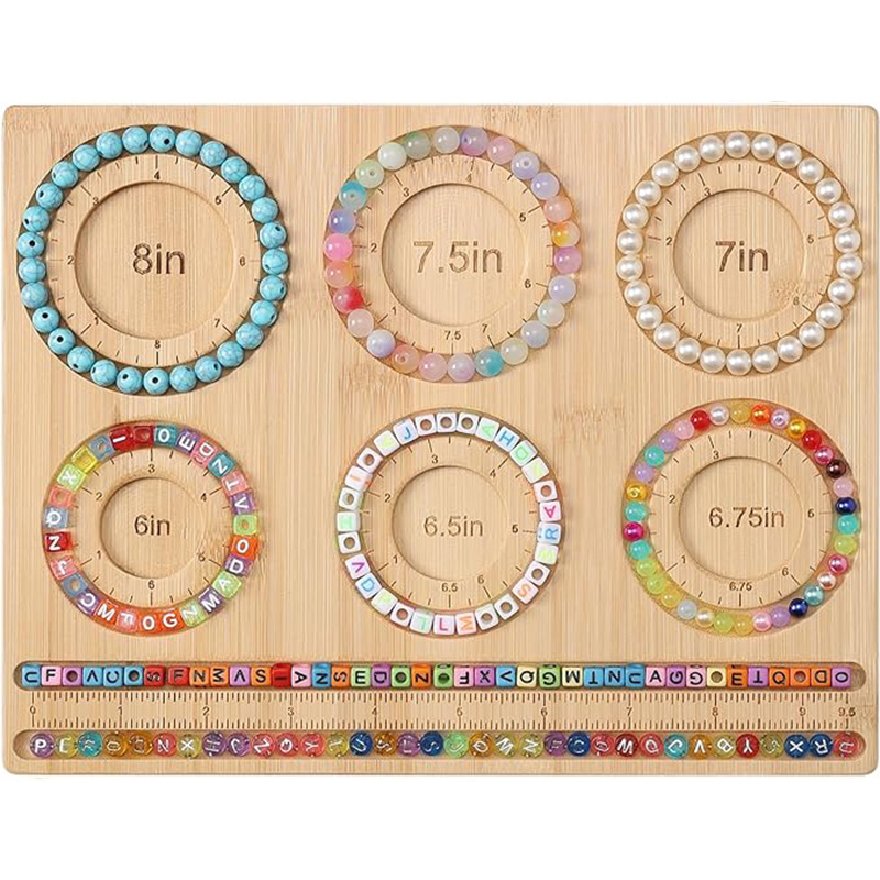 Jewelry Making Using Beads - Tablero de cuentas de bambú, medidas