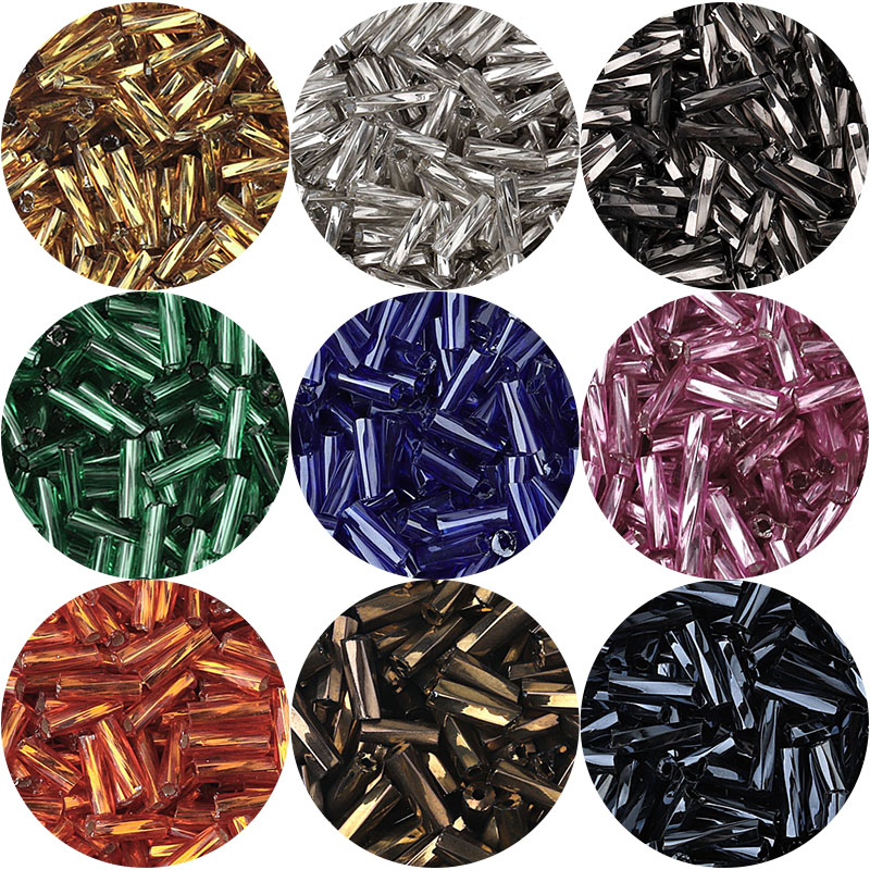 Seed Bead Tube - Louleur Twist Bugles cuentas de vidrio