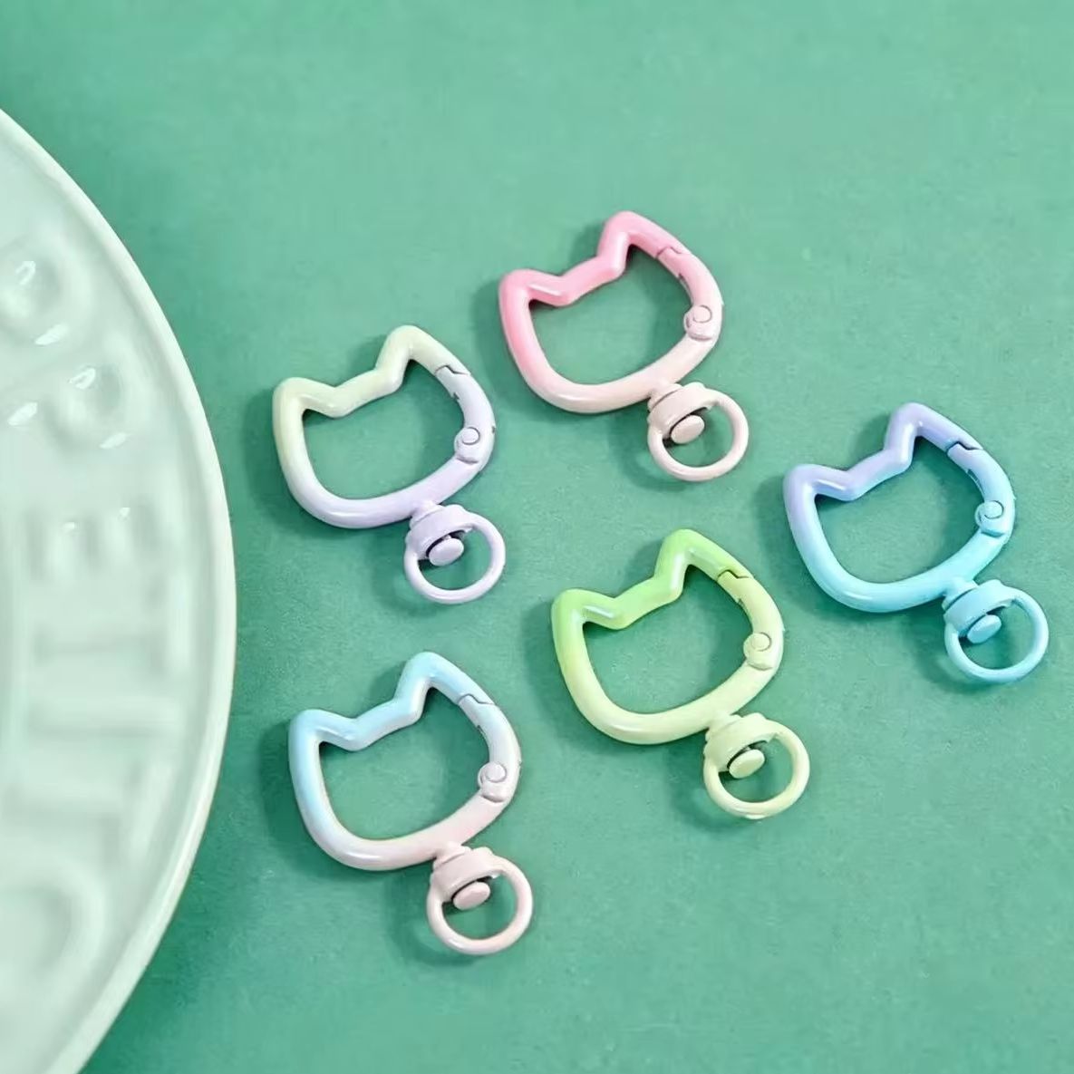 Jewelry Making Metal Supplies - Lote de 5-10 Mosquetones con Diseño