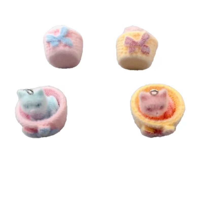 4 colgantes de gato de resina  - Jewelry Making Party reseña y precio