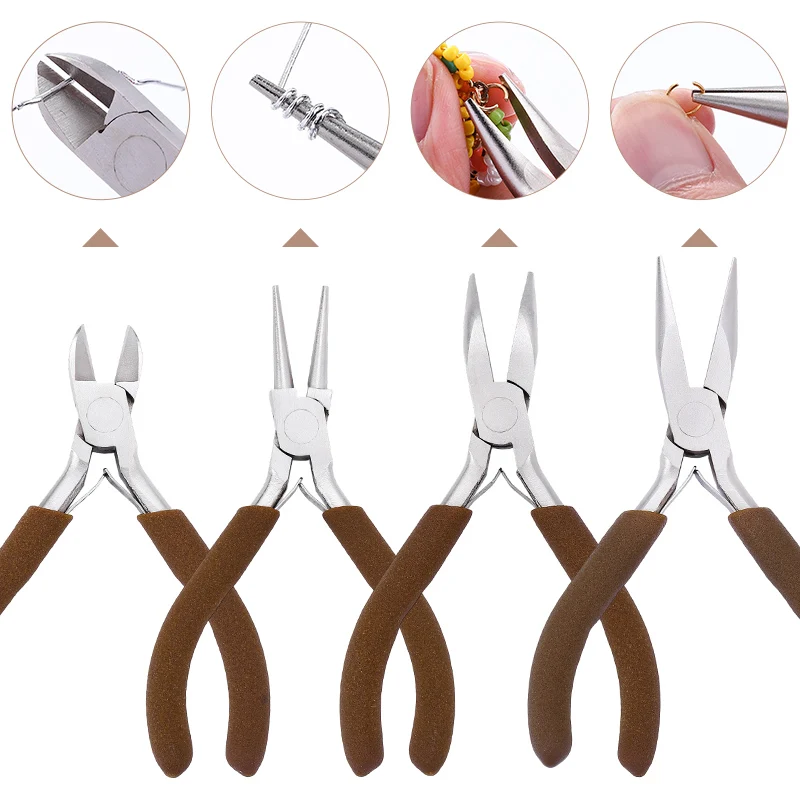 Juego de 4 Alicates de Punta F - Jewelry Making Using Beads reseña y precio