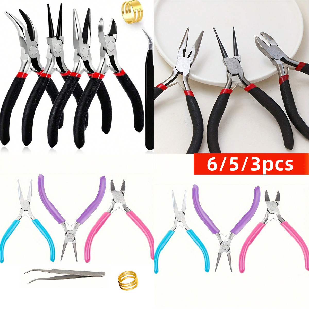 Juego de herramientas para hac - Jewelry Making Needle Nose Pliers reseña y precio