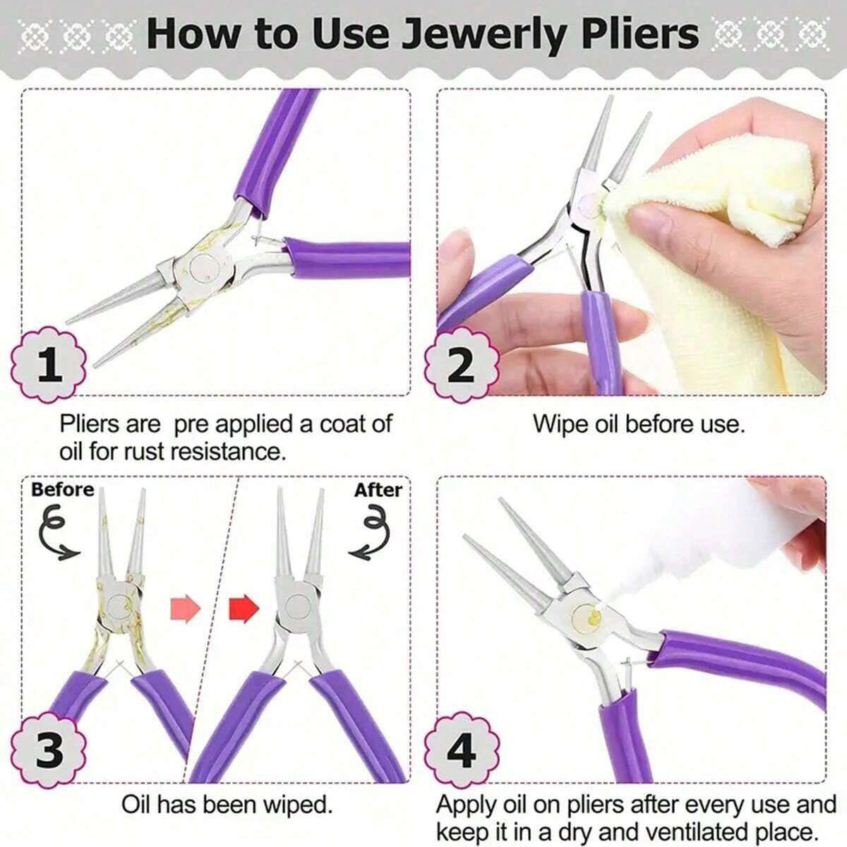 Juego de herramientas para hac - Jewelry Making Needle Nose Pliers reseña y precio