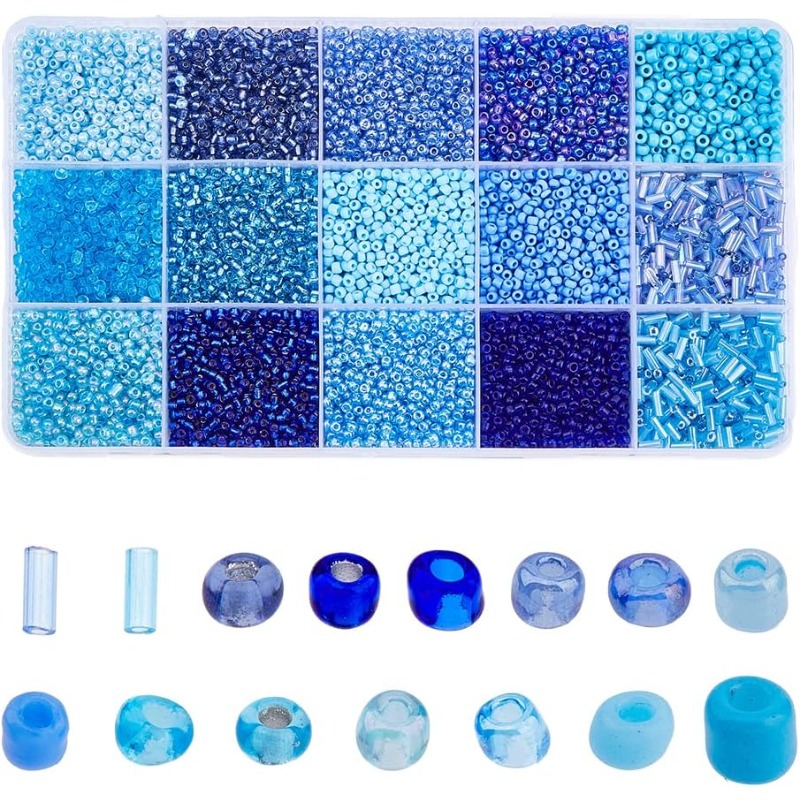 15000 Uds. 15 estilos de cuent - Seed Bead Tube reseña y precio