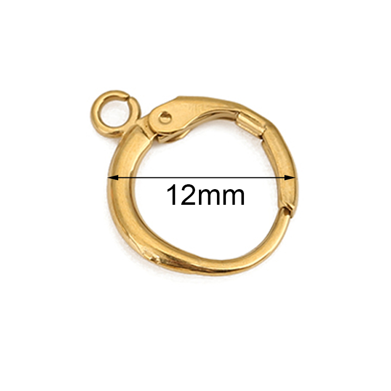 10 piezas de 12 mm, ganchos y  - Jewelry Making Metal Supplies reseña y precio