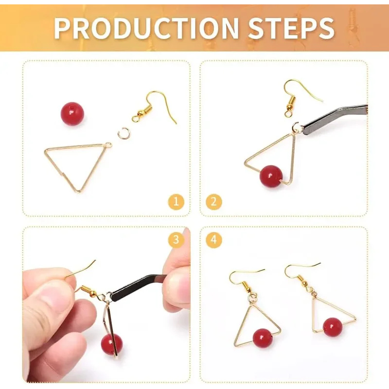 100/500 Uds DIY pendientes hal - Jewelry Making Metal Supplies reseña y precio