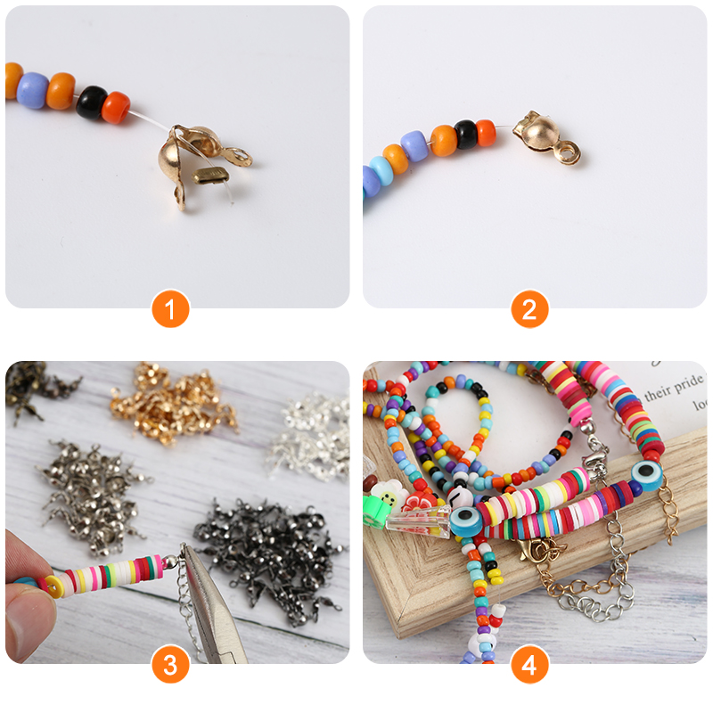 200 piezas/lote de tapas de cu - Jewelry Making Using Beads reseña y precio